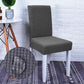 Housse de chaise grise en tissage jacquard déperlant