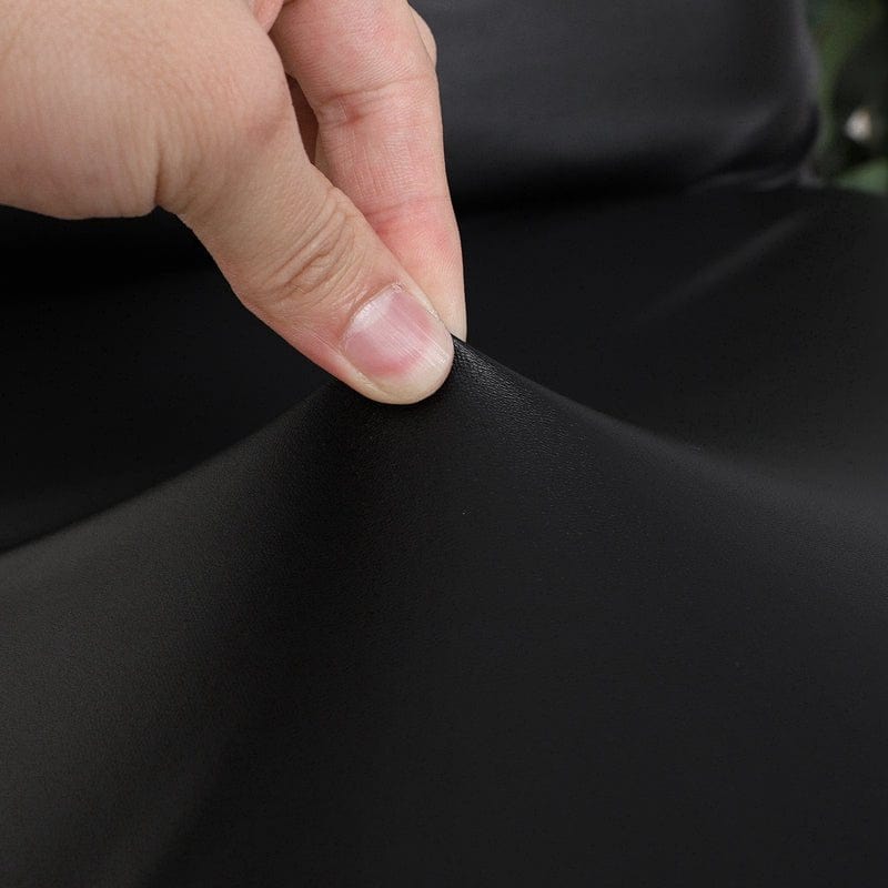 Housse de chaise imperméable avec finition cuir authentique