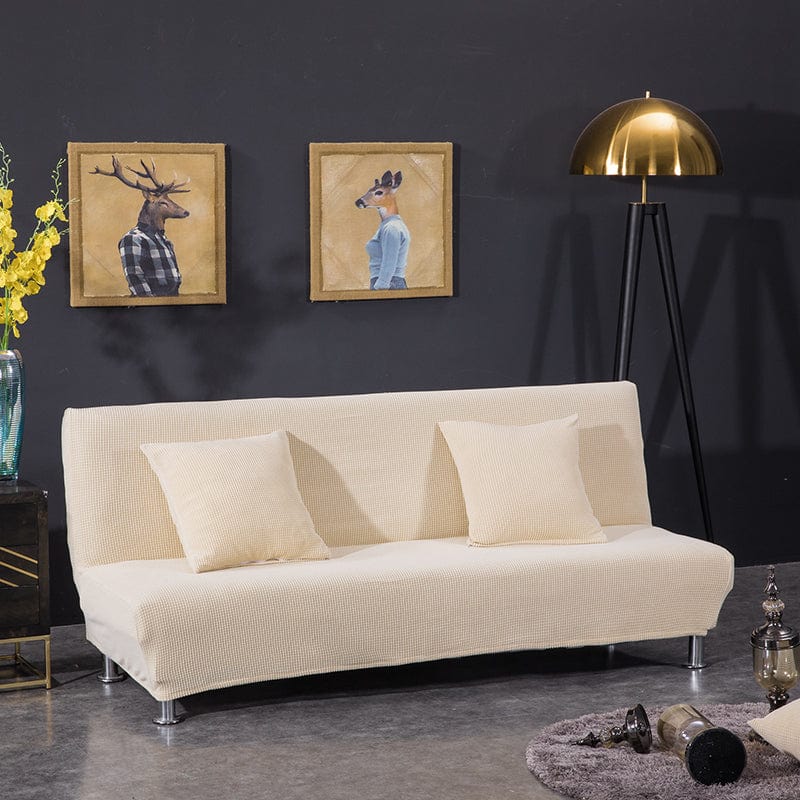 Housse de clic-clac beige en Jacquard déperlant