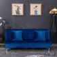 Housse de clic-clac en velours bleu, installation facile