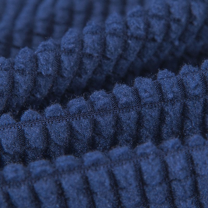 Vue rapprochée de la texture déperlante du tissu