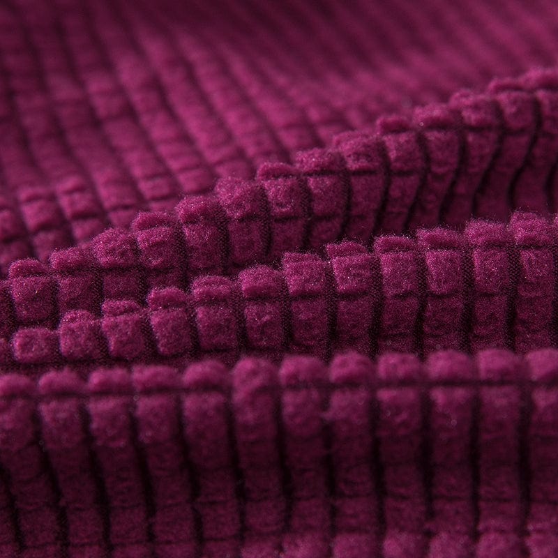 Gros plan sur la texture Jacquard déperlante de la housse