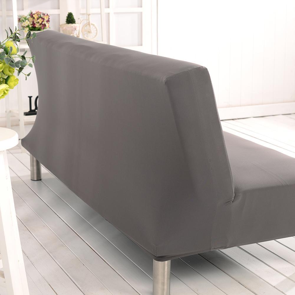 Vue rapprochée du tissu extensible gris de la housse