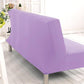 Détail du tissu élastique anti-taches violet clair