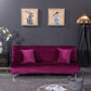 Housse en velours magenta, reflets élégants en lumière