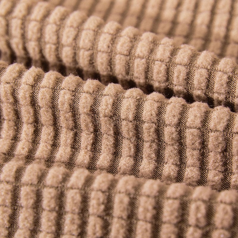 Gros plan sur la texture Jacquard imperméable de la housse