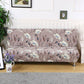 Housse extensible sur canapé-lit, vue de face