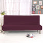 Housse extensible pour canapé-lit en tissu pourpre
