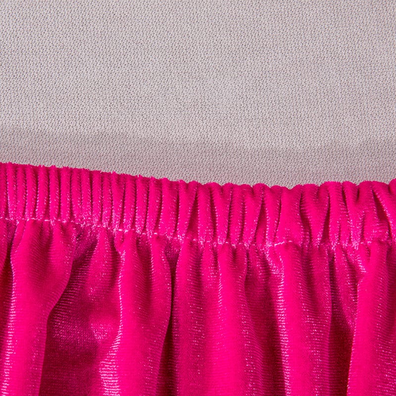 Housse installée montrant la texture cachemire