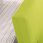 Housse extensible verte, détail du tissu élastique