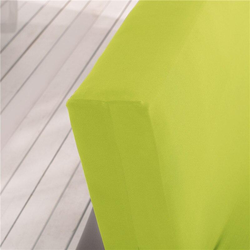 Housse extensible verte, détail du tissu élastique