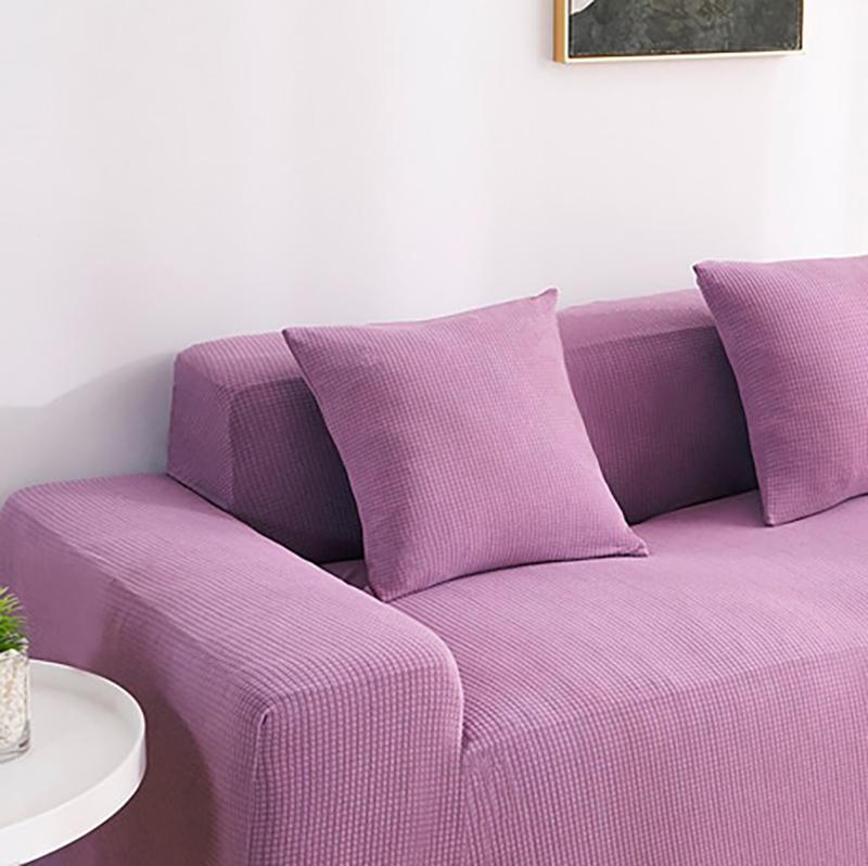 Gros plan sur texture déperlante de la housse violette