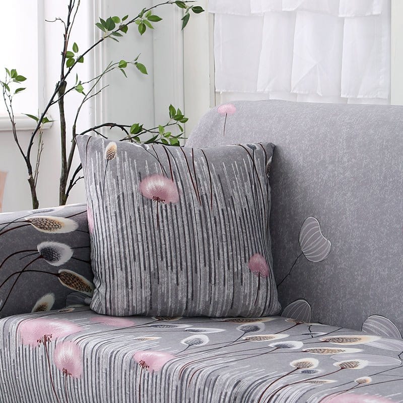 Gros plan sur texture antidérapante d'une housse de coussin grise