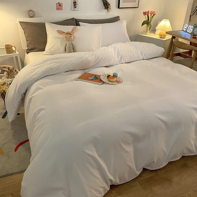 Housse de couette pliée, prête à être rangée