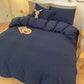 Housse de couette en polyester avec oreillers assortis