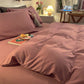 Housse de couette rose en polyester, idéale pour toutes saisons