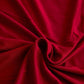 Gros plan sur le tissu polyester bordeaux de la housse