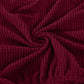 Housse bordeaux imperméable sur fauteuil cabriolet, vue de face