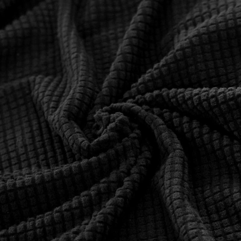 Housse noire déperlante sur fauteuil cabriolet, vue de face