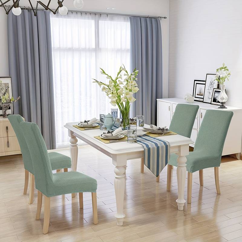 Vue rapprochée de la texture jacquard extensible verte