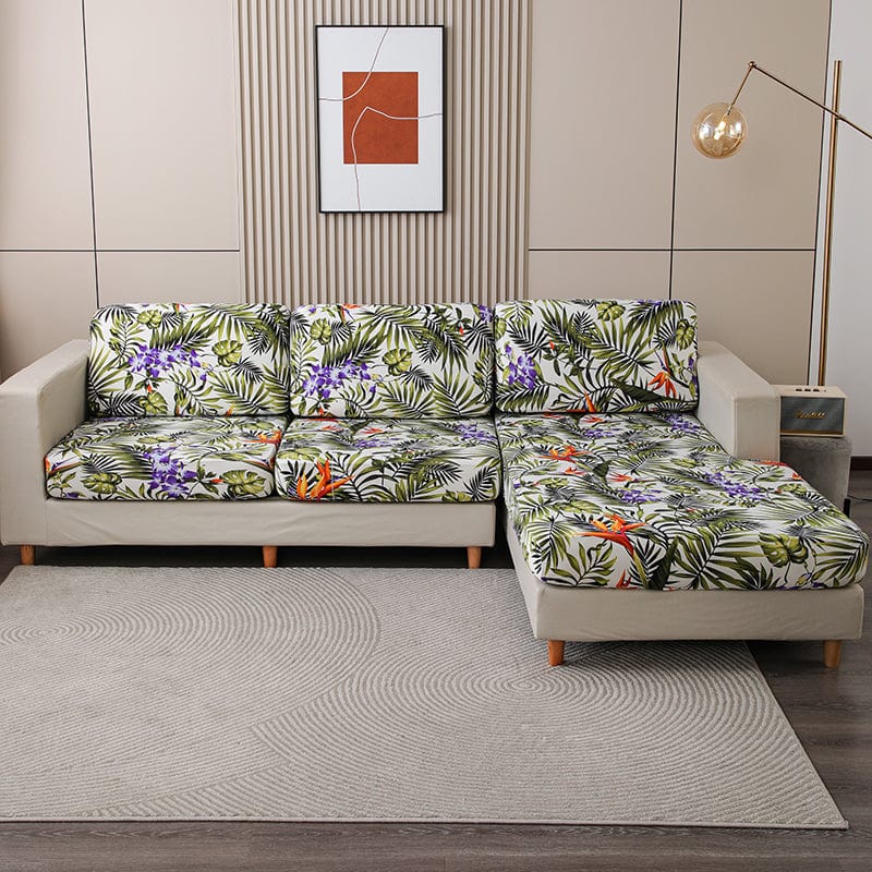 Housse de coussin lavable avec motif coloré