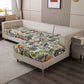 Gros plan sur tissu extensible à motif floral