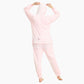 Combinaison rose style cochon avec capuche et oreilles