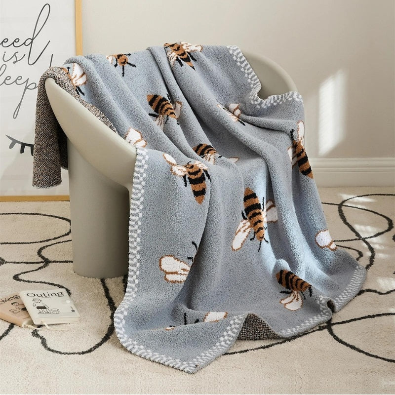 Gros plan sur les motifs d'abeilles et la texture