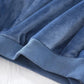 Haut de pyjama bleu avec taille légèrement élastique
