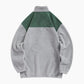 Pull vert et gris en polaire Pilou Pilou pour femme