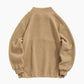 Pull marron en Pilou Pilou avec col zippé