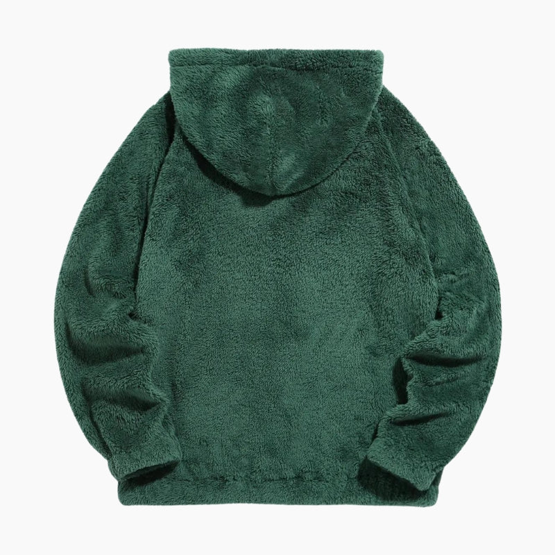 Pull vert en Pilou Pilou avec motif tigre poitrine