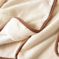 Bas de pyjama crème avec taille et chevilles élastiques