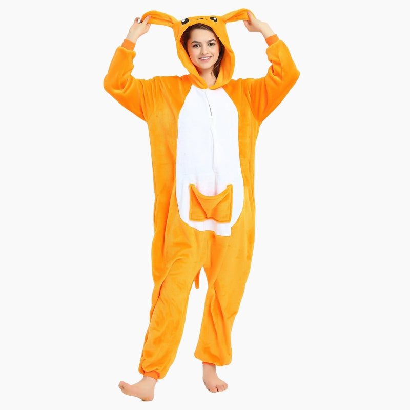Vue de dos du pyjama kangourou en Pilou Pilou doux