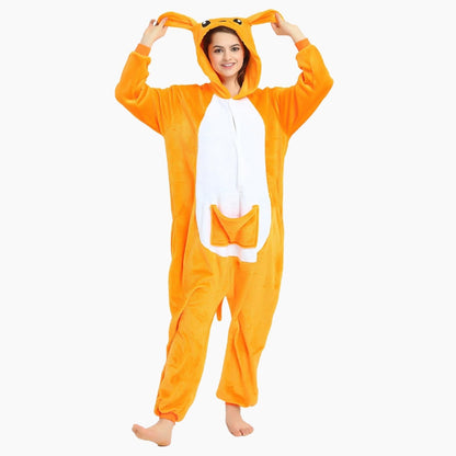 Vue de dos du pyjama kangourou en Pilou Pilou doux