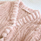 Détail des boutons et poches du haut de pyjama