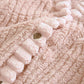 Vue de profil du pyjama rose avec élastique à la taille