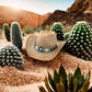 Vue de profil d'un chapeau cowboy avec cordon