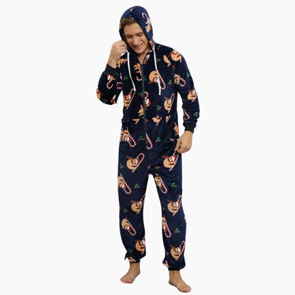Détail des poignets élastiqués de la grenouillère pour homme