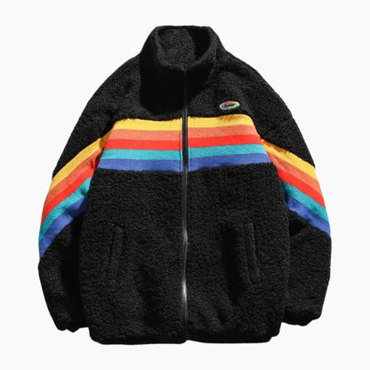 Vue de face d'une veste polaire douce pour femme