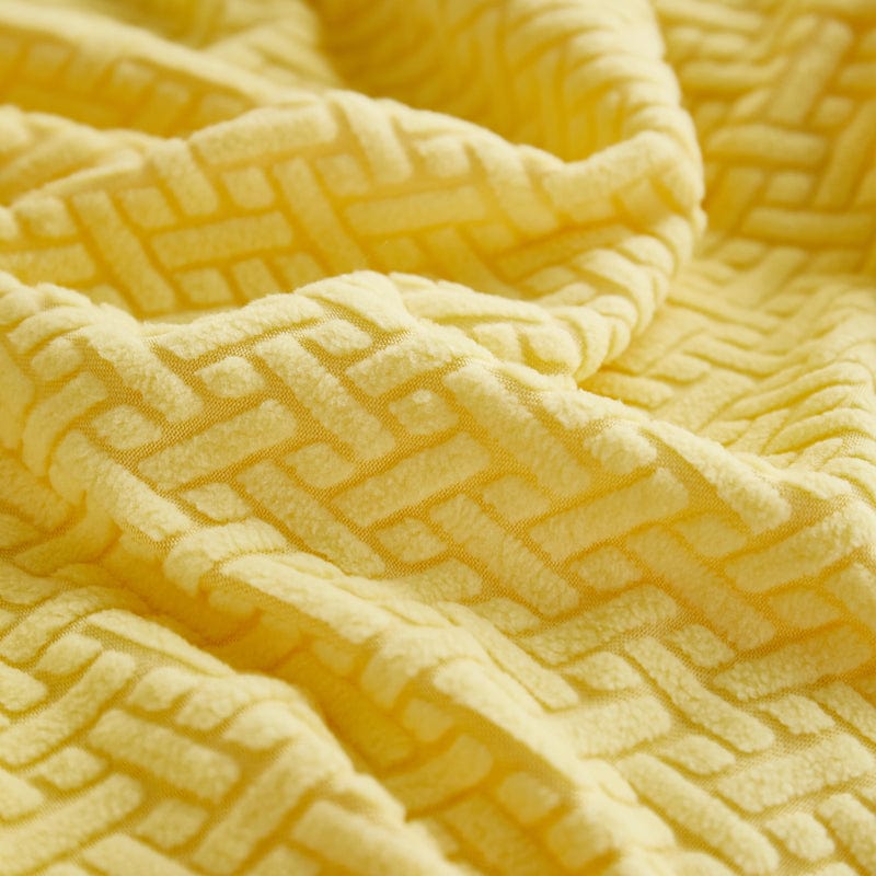 Housse polaire extensible, ajustée sur coussin de canapé