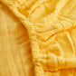 Housse polaire jaune en polaire douce, motif palmier