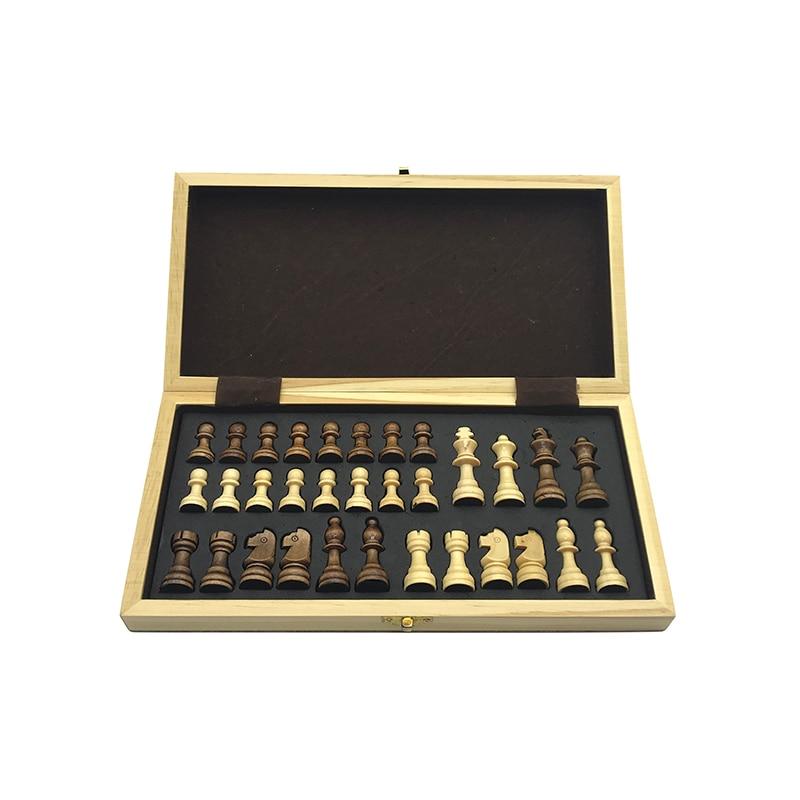 Jeu d'échecs pliable, vue de côté