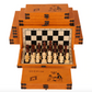 Jeu d'échecs portable miniature avec plateau pliable