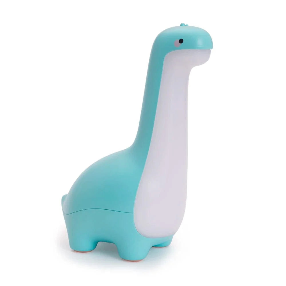 Veilleuse dinosaure bleue avec interrupteur tactile et design ludique