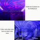 Effet de trou noir lumineux avec étoiles scintillantes