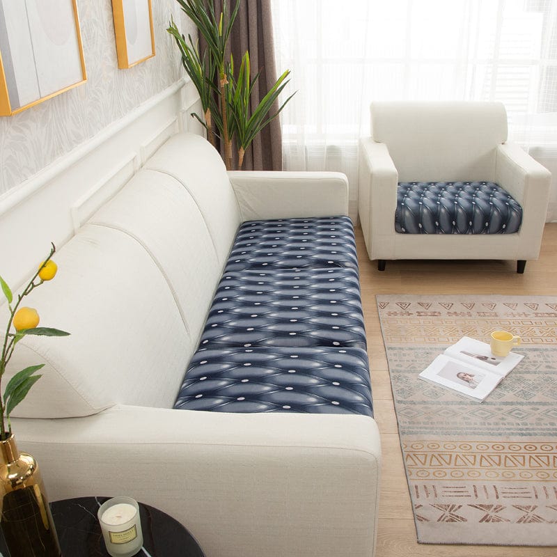 Housse florale colorée sur coussin de canapé moderne