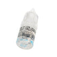 Vue latérale du flacon de lubrifiant transparent de 3 ml