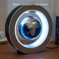 Globe bleu flottant avec éclairage LED multicolore