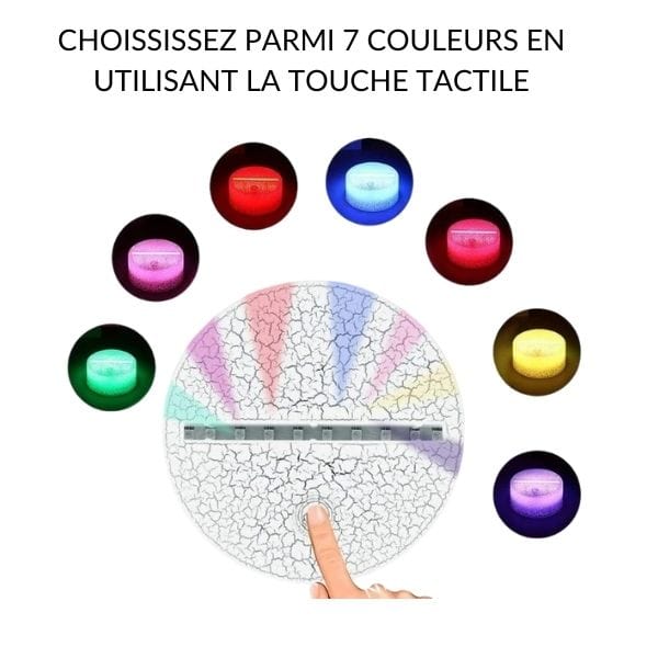Veilleuse en forme de lune avec motifs coraniques